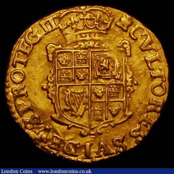Gold Crown Charles I Group B, Second Bust, in ruff, armour and mantle S.2711 mintmark Castle Near EF with a slight weakness to the top right of the shield  : Hammered Coins : Auction 168 : Lot 1078