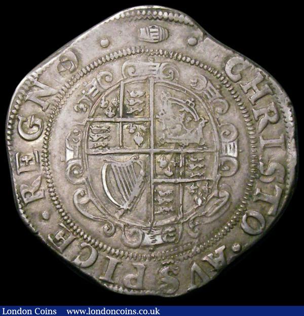 Halfcrown Charles I Group III, type 3a1, Third horseman, No caparisons on horse, scarf flies from King's waist S.2773 mintmark Tun NVF/VF with pleasing grey tone, comes with two tickets : Hammered Coins : Auction 168 : Lot 1093