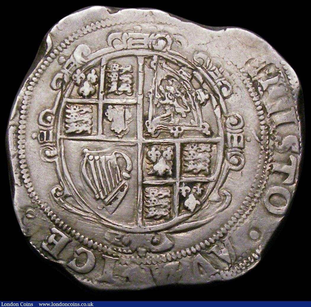 London Coins : A168 : Lot 1103 : Halfcrown Charles I Tower Mint under Parliament, no ground, cruder workmanship, Group III, Type 3a3,...