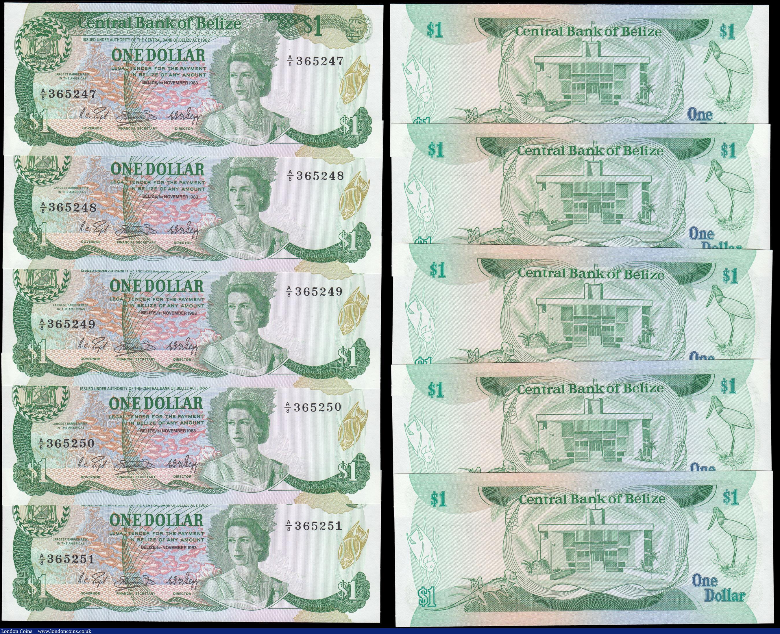 London Coins : A168 : Lot 117 : Belize Central Bank & Monetary Authority issues circa 1980's (12) all in about UNC - UNC an...