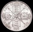 London Coins : A168 : Lot 1233 : Florin 1892 ESC 874, Bull 2960 GEF/AU and lustrous with some light contact marks, a very rare date, ...