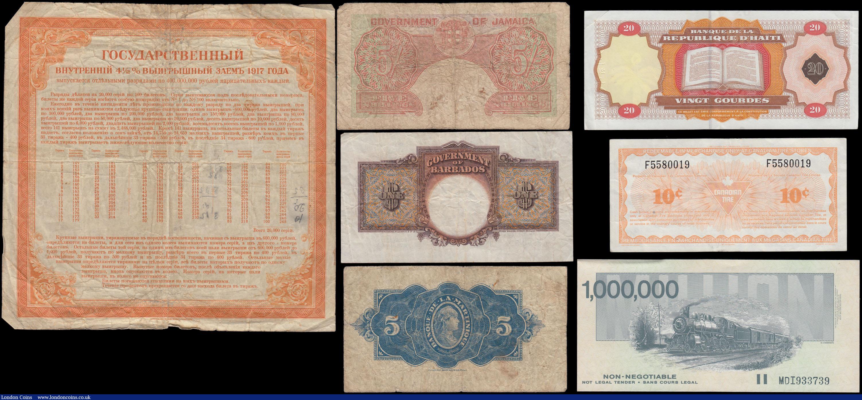 London Coins : A168 : Lot 124 : Caribbean, Canada & Russia mainly early issues including some George VI portrait issues (7) in v...