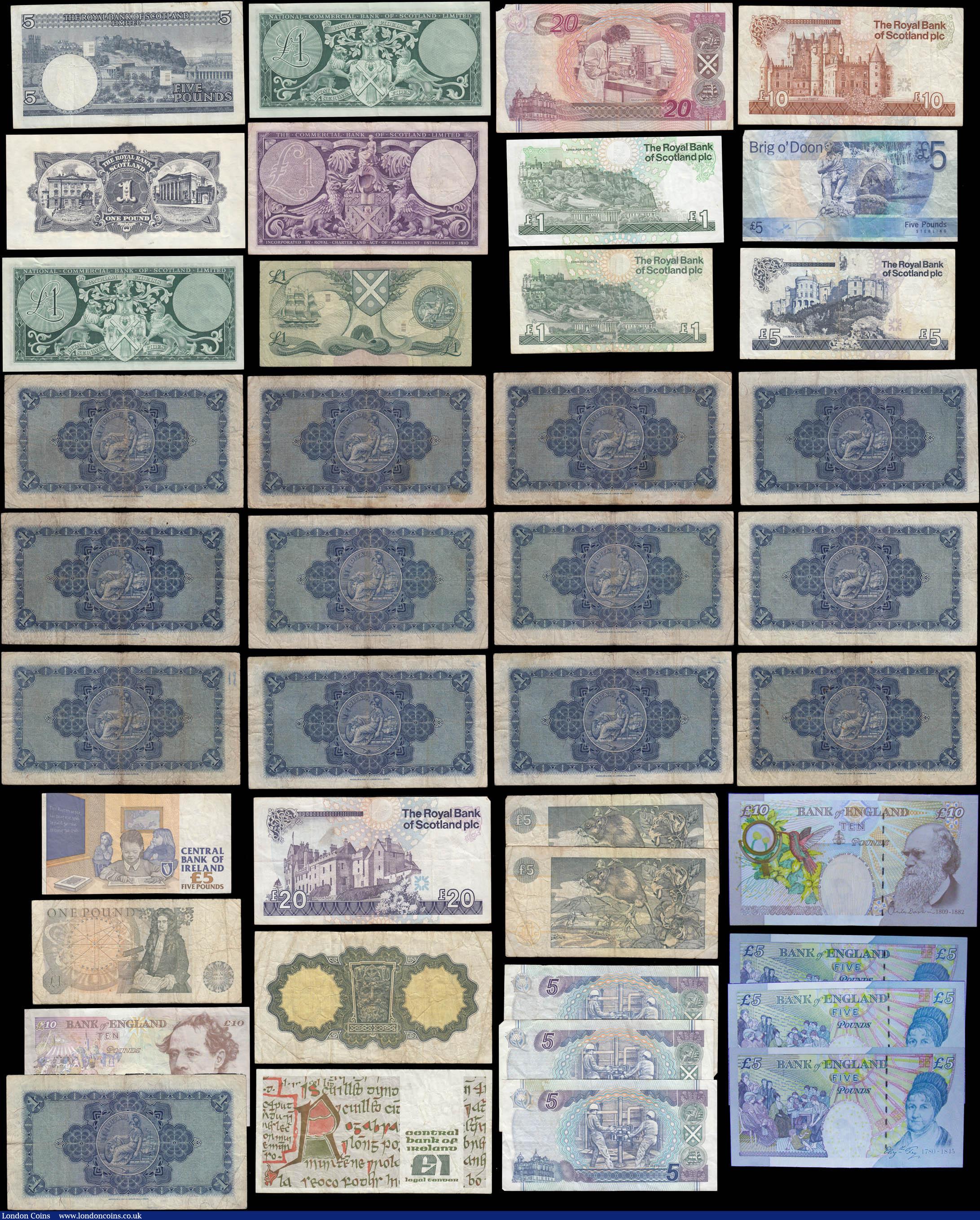 London Coins : A168 : Lot 149 : England, Scotland & Ireland 1, 5, 10 and 20 Pounds (40) mostly average VF and above circa 1960&#...