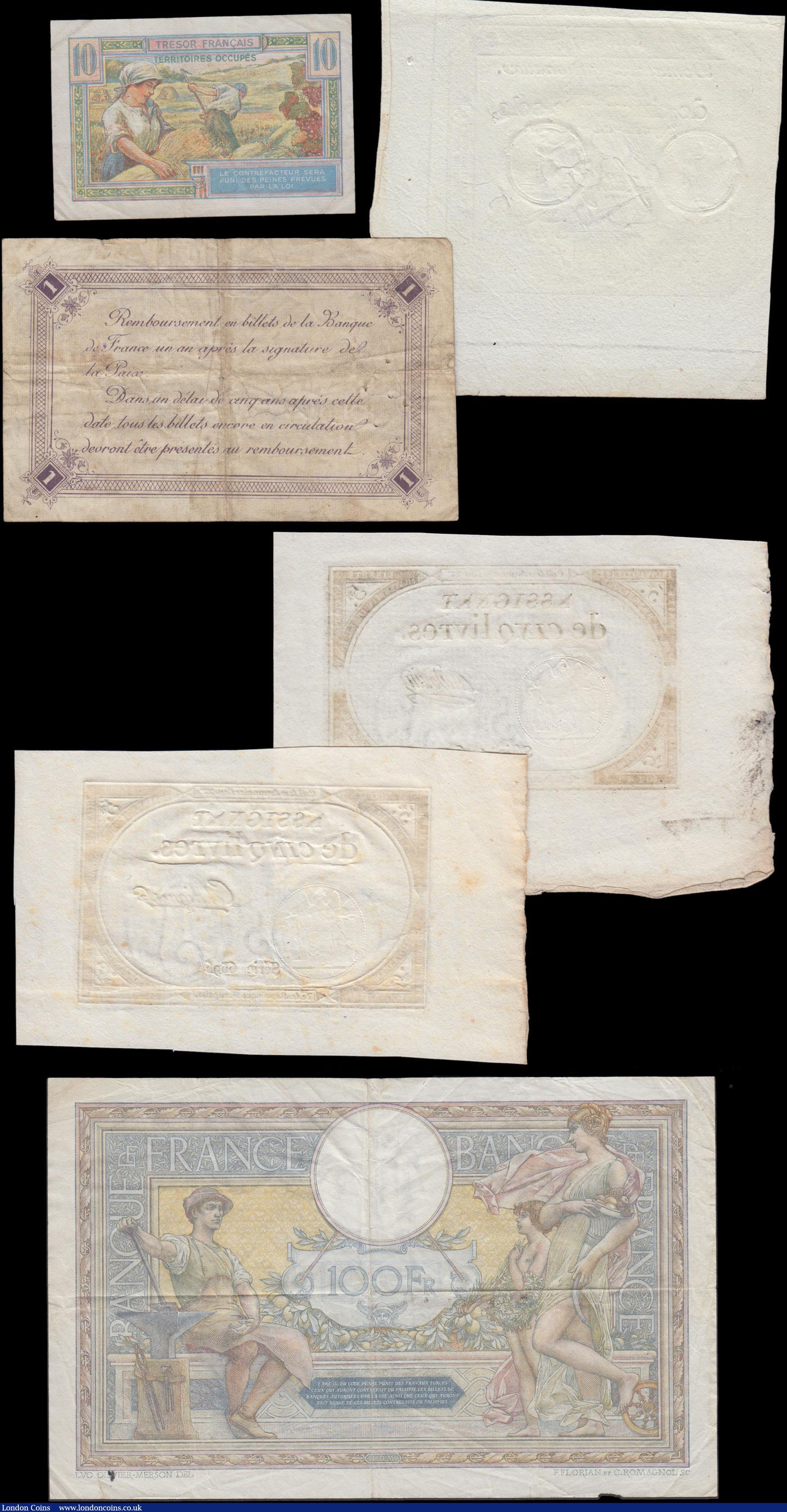 London Coins : A168 : Lot 167 : France Kingdom & First Republic, Tresor Francais, Emergency and early issues (6) in various grad...