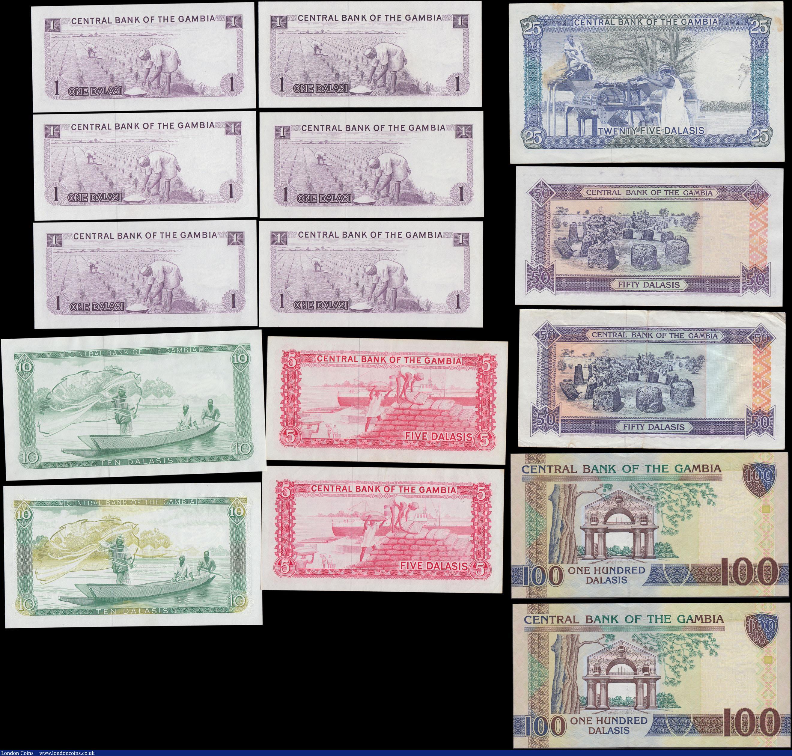 London Coins : A168 : Lot 172 : Gambia 1970's to modern (15) mostly in about UNC - UNC and including a few scarcer types. Compr...