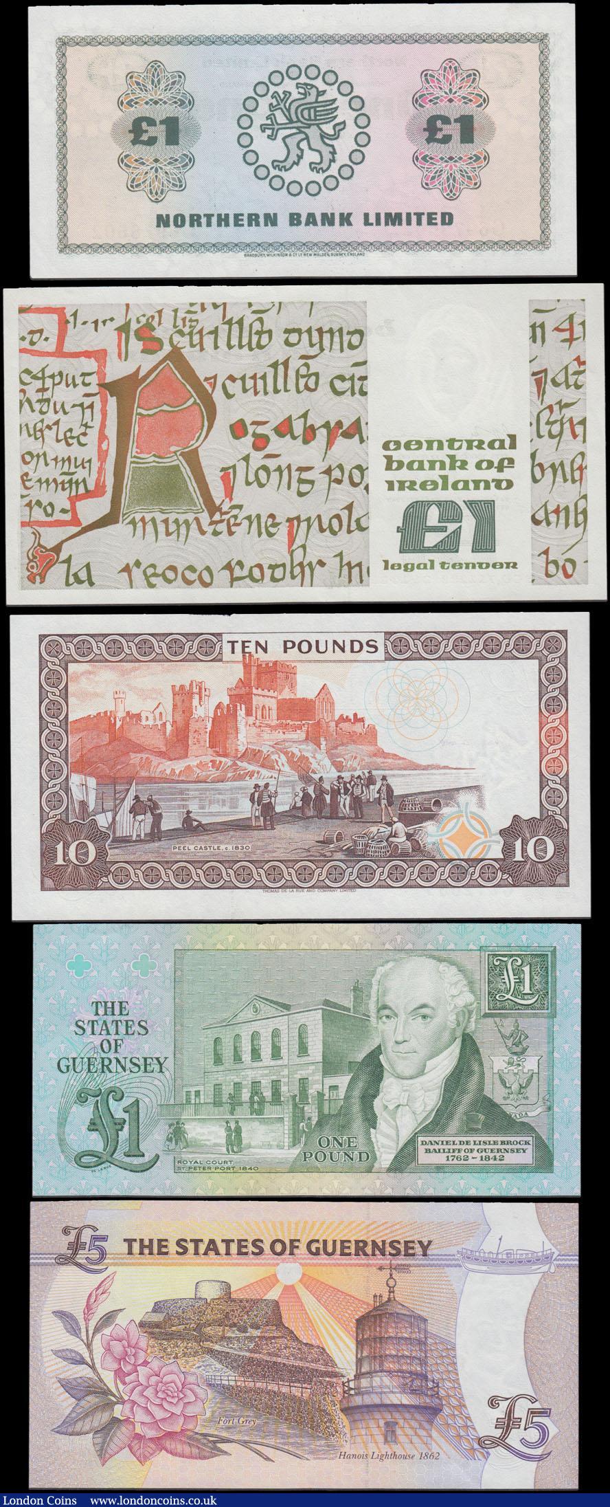 London Coins : A168 : Lot 207 : Ireland (Republic & Northern), Isle of Man and Guernsey (5) all in very high grades GEF - UNC co...