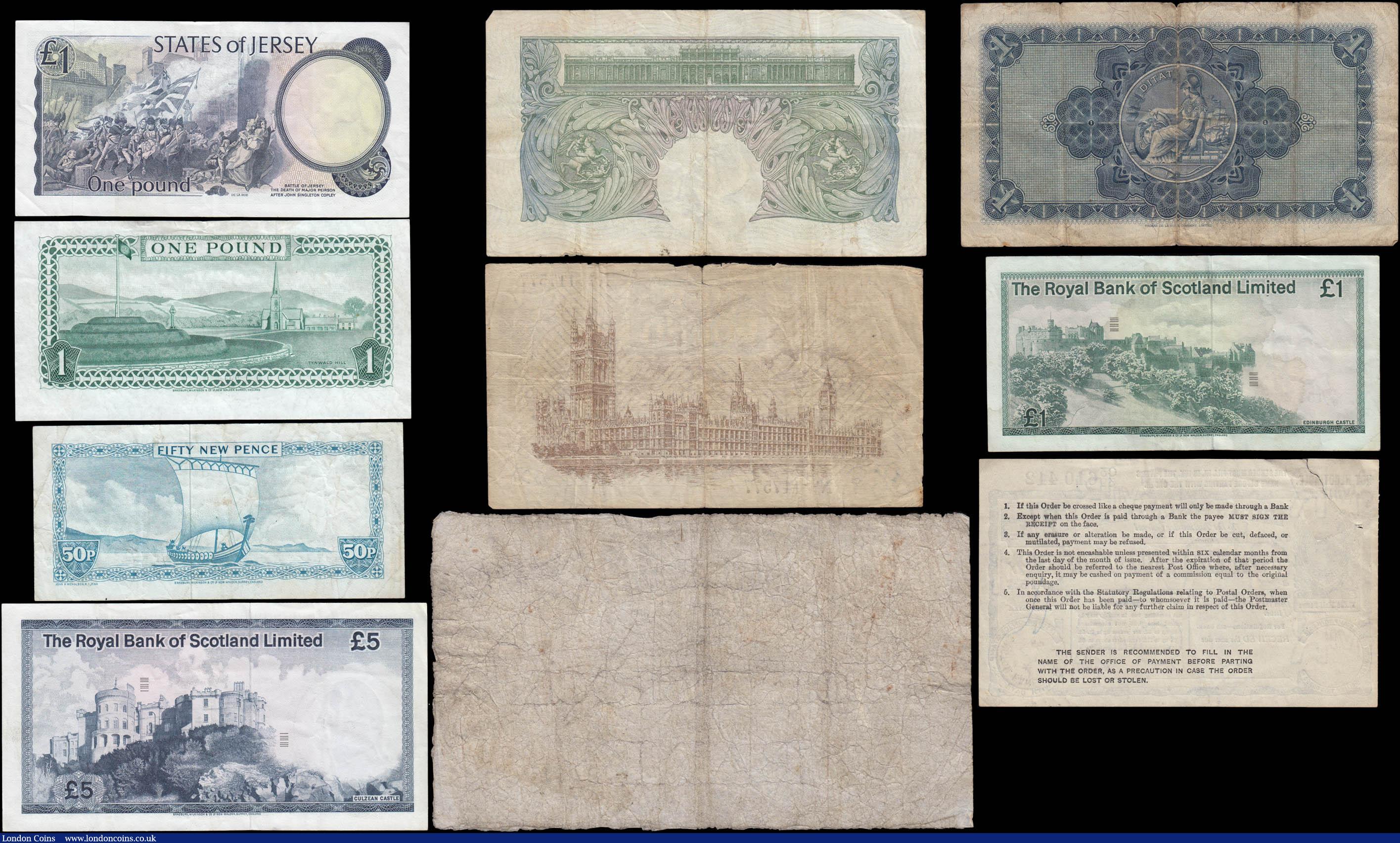 London Coins : A168 : Lot 23 : Great Britain & the Channel islands (10) all in average good Fine to VF and various issuers and ...