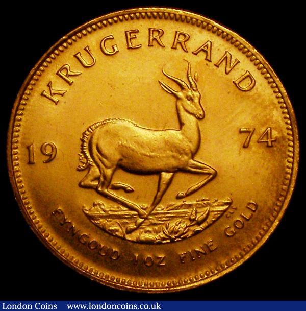 South Africa Krugerrand 1974 Unc : World Coins : Auction 168 : Lot 849