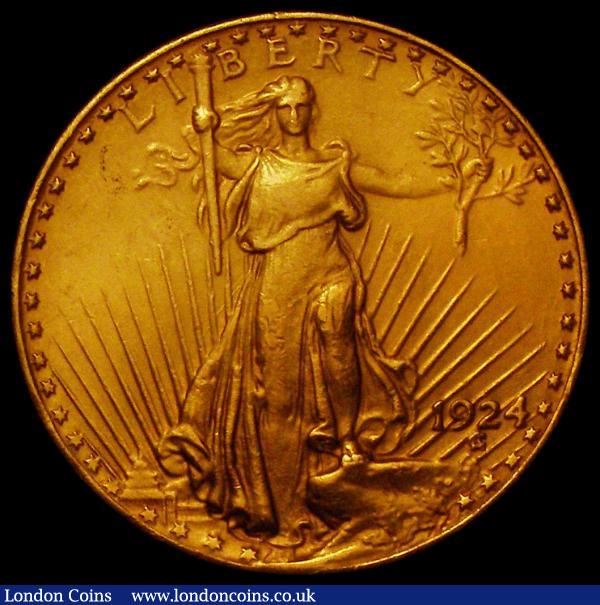 USA Twenty Dollars 1924 EF : World Coins : Auction 168 : Lot 887