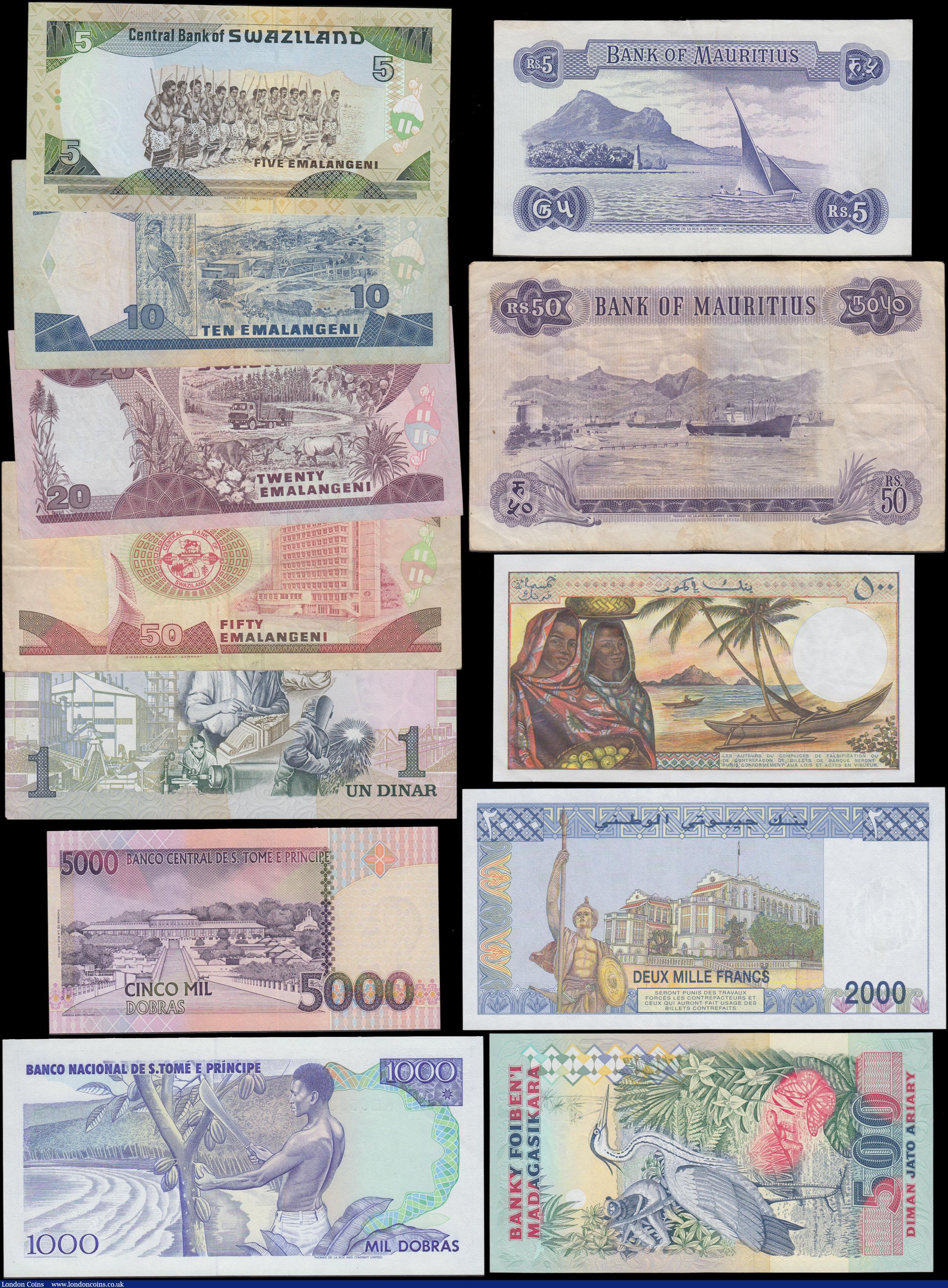 London Coins : A168 : Lot 98 : Africa & African Isles circa 1960's to modern (12) including QE2 Annigoni's portrait a...