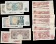 London Coins : A168 : Lot 44 : Bank of England 10 Shillings and 1 Pounds 1940's onwards including different cashiers and examp...