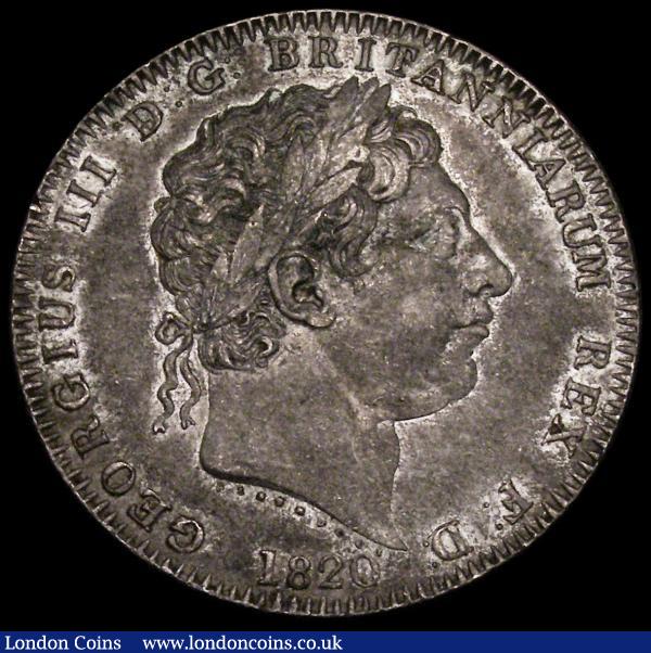 Crown 1820 LX ESC 219 VF/GVF with grey tone : English Coins : Auction 169 : Lot 1297