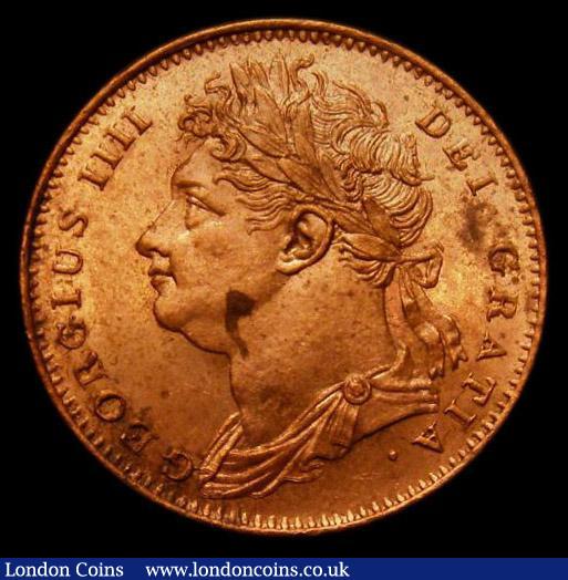 Farthing 1825 1 of date has no top serif, LCGS Variety 10, in an LCGS holder and graded LCGS 80, a choice high grade example with around 80% mint lustre  : English Coins : Auction 169 : Lot 1367