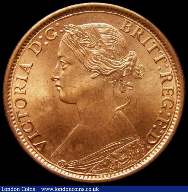 Farthing 1862 Freeman 507 dies 3+B, Small (normal) 8 in date, a superb choice example with practically full blazing lustre. In an LCGS holder and graded LCGS 88, very desirable in this high grade : English Coins : Auction 169 : Lot 1398