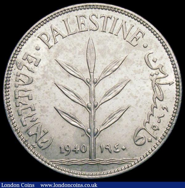 Palestine 100 Mils 1940 KM#7 UNC and lustrous with minor contact marks : World Coins : Auction 169 : Lot 1047