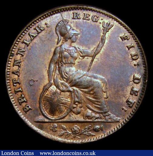 London Coins : A169 : Lot 1390 : Farthing 1854 Peck 1580 a superb example with choice glossy fields, pleasing tone and traces of orig...