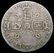 London Coins : A169 : Lot 1703 : Shilling 1666 Elephant below bust, First Bust Variety, ESC 1026, Bull 507 VG or slightly better for ...