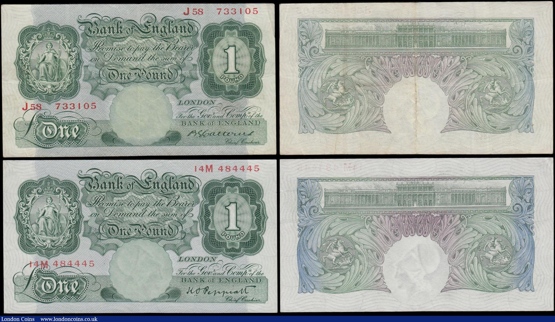 London Coins : A169 : Lot 18 : Bank of England 1 Pounds Green Britannia medallion examples circa 1930-40's (4) comprising a Ca...