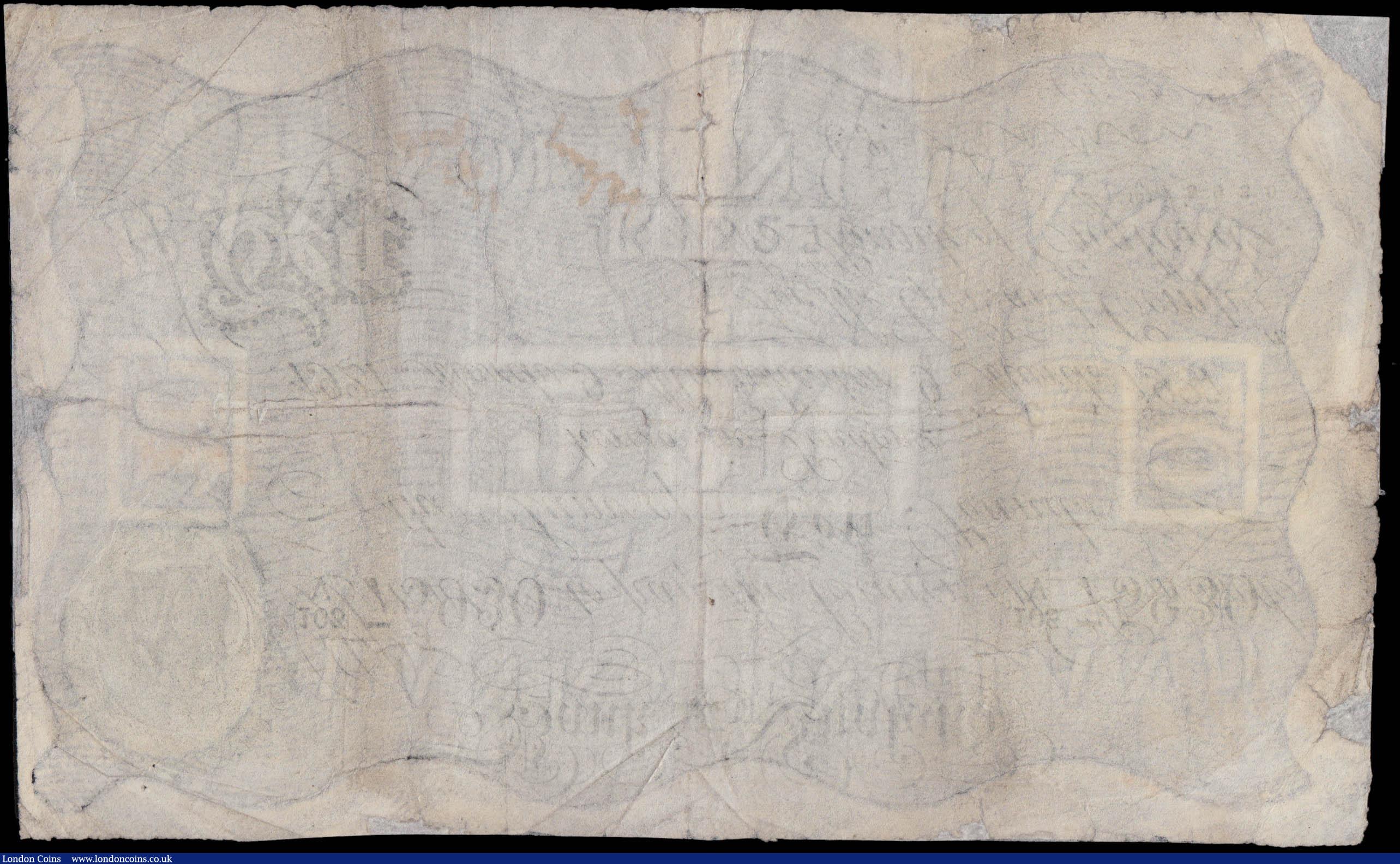London Coins : A169 : Lot 34 : Ten Pounds Mahon White note B216f MANCHESTER Branch issue dated 9th March 1927 serial number 103/V 7...