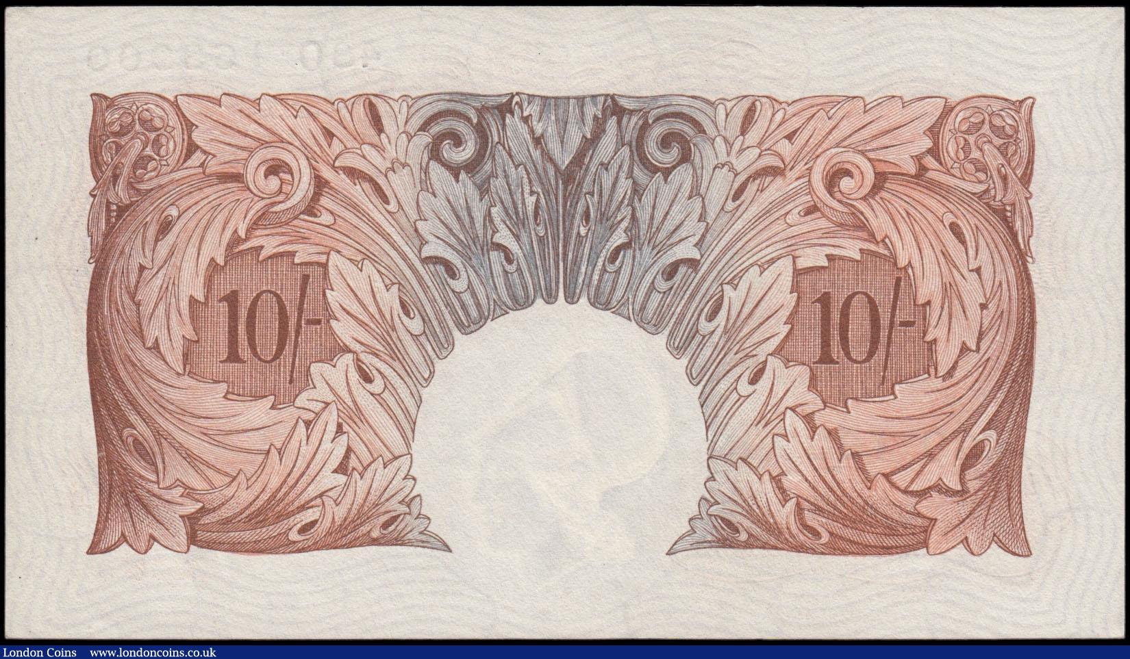 London Coins : A169 : Lot 38 : Ten Shillings Peppiatt First period B236 Red-brown Britannia medallion Pre-war Unthreaded issue 1934...
