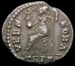 London Coins : A169 : Lot 1163 : Roman Siliqua Gratian (367-383AD) Obverse: Diademed and draped bust right, D N GRATIANVS P F AVG Rev...