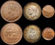 London Coins : A169 : Lot 2297 : World a small group (6) Malaysia 10 Sen 1999 as KM#51 struck off-centre on a 1 Sen Bronze clad steel...