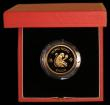 London Coins : A169 : Lot 763 : Hong Kong $1000 1980 Year of the Monkey KM#47 Gold Proof FDC in the red case of issue with certifica...