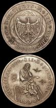London Coins : A169 : Lot 934 : Germany - Weimar Republic (2) 3 Reichsmarks 1930F 700th Anniversary of the Death of Wather von der V...