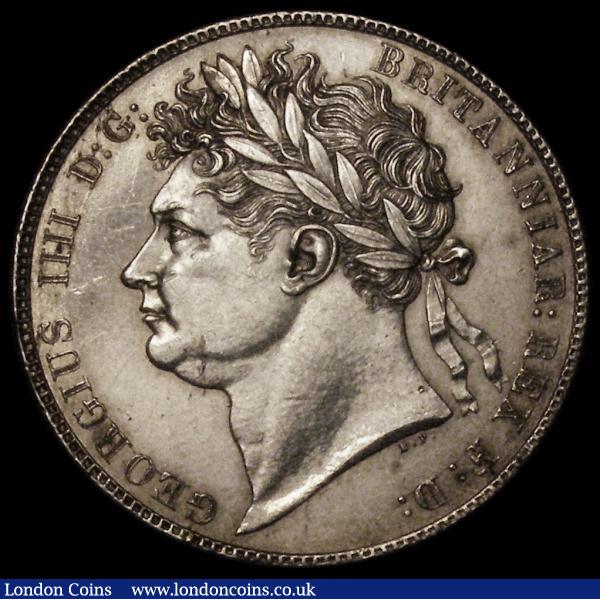 Halfcrown 1820 George IV ESC 628, Bull 2357 EF the obverse with some contact marks and hairlines : English Coins : Auction 170 : Lot 1755