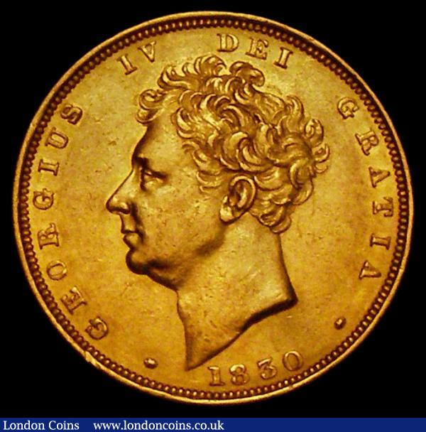 Sovereign 1830 Marsh 15 GVF/NEF a pleasing example of this elegant design : English Coins : Auction 170 : Lot 2139