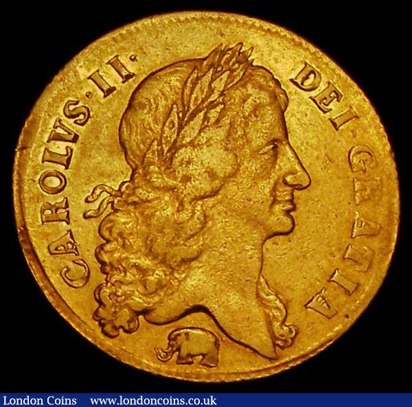 Two Guineas 1664 Elephant below bust S.3334 Good Fine/VF and pleasing, early Two Guinea pieces always desirable and sought after : English Coins : Auction 170 : Lot 2432