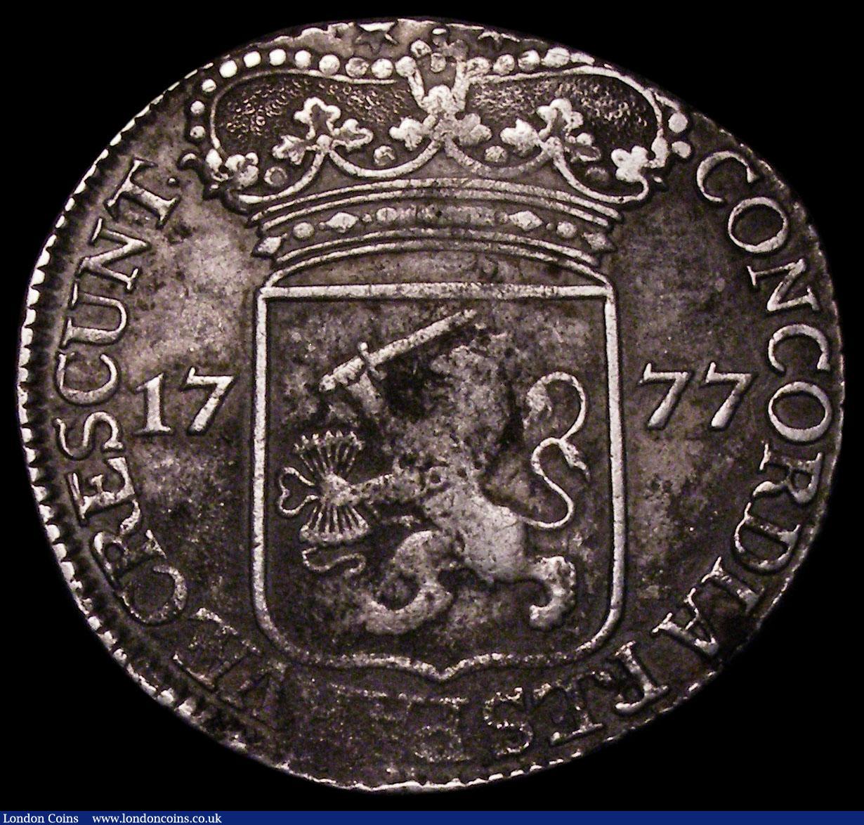 London Coins : A170 : Lot 1132 : Netherlands - Zeeland Silver Ducat 1777 KM#52.4 Fine or slightly better