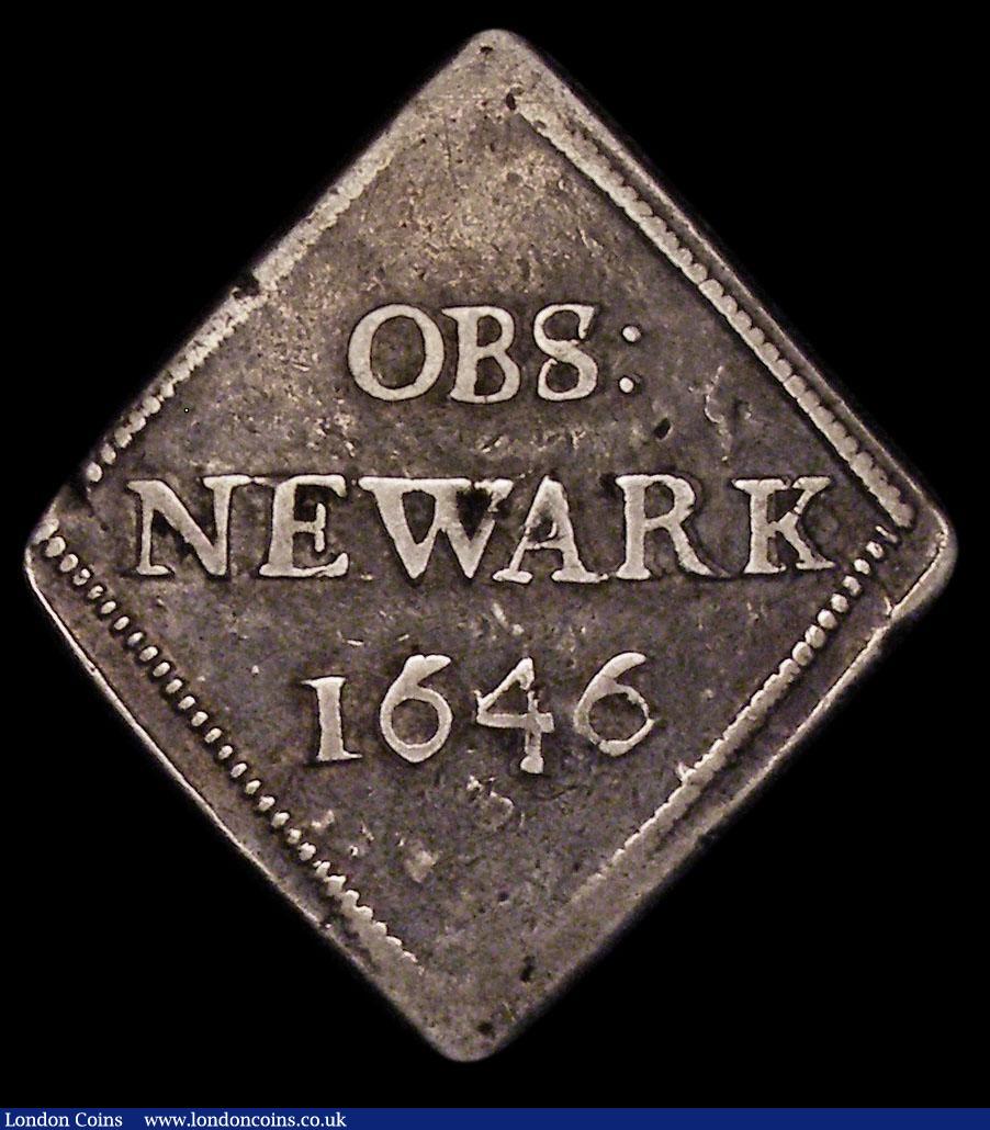 London Coins : A170 : Lot 1294 : Halfcrown Charles I 1646 Newark besieged S.3140A, 14.97 grammes, Good Fine and a bold example of thi...