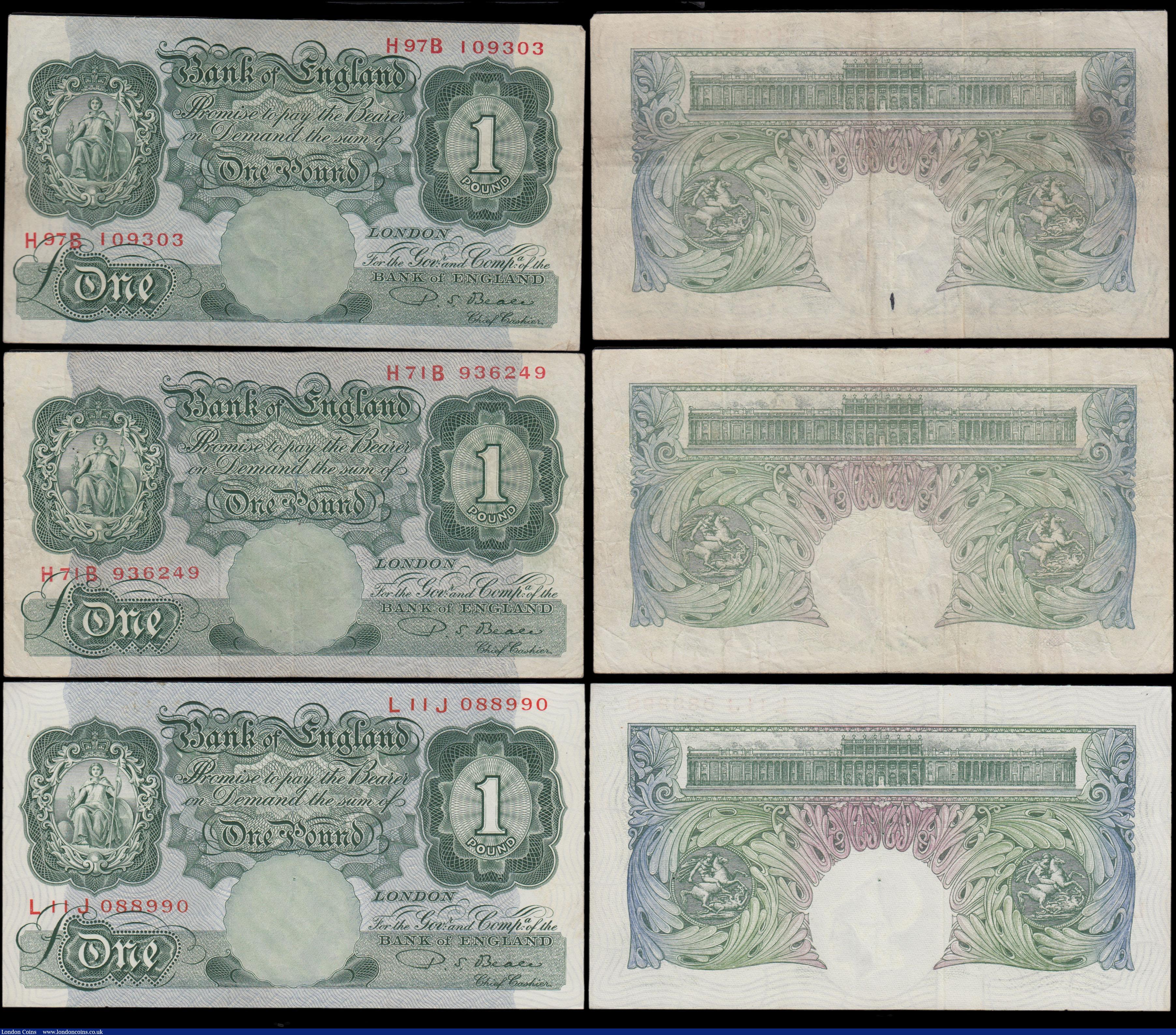 London Coins : A170 : Lot 13 : Bank of England (6) a collectible little group of Beale Britannia medallion issues 1950 in circulate...