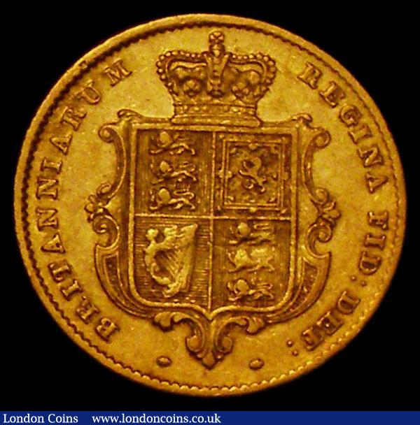 Half Sovereign 1844 with O of VICTORIA over a higher broken O, type as Marsh 418, Good Fine : English Coins : Auction 170 : Lot 1643