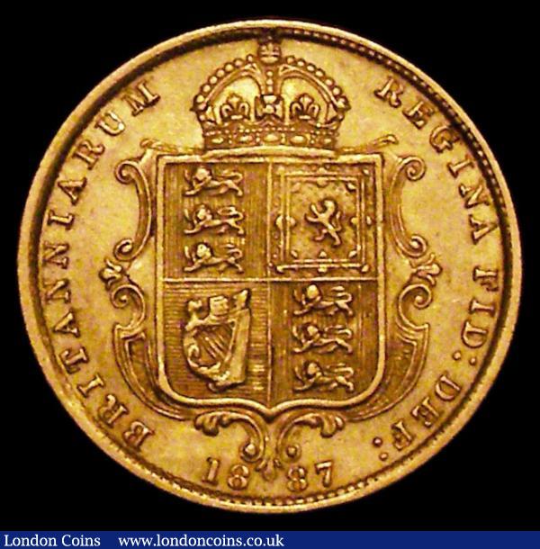 Half Sovereign 1887 Jubilee Head, Imperfect J in J.E.B Marsh 478C, DISH L501 NVF : English Coins : Auction 170 : Lot 1656