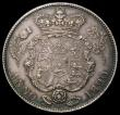London Coins : A170 : Lot 1757 : Halfcrown 1820 George IV ESC 628, Bull 2357 VF or better with touches of colourful tone in the legen...