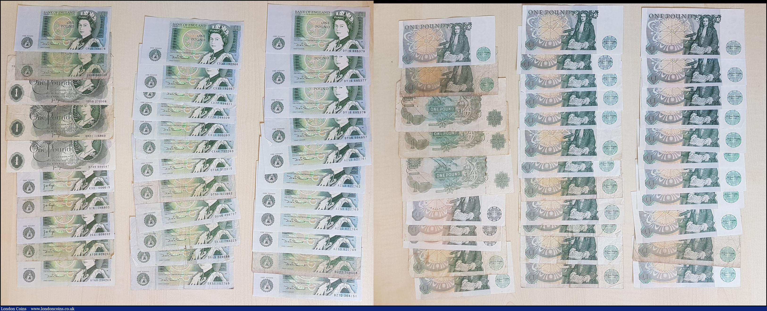 London Coins : A170 : Lot 18 : Great Britain (92) a mixed circulated group mostly average Fine/VF some better with examples from En...
