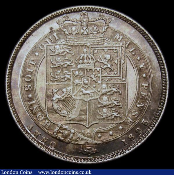Sixpence 1825 I in GEORGIUS and the second I in BRITANNIAR have no top left serifs, LCGS Variety 02, Choice UNC with a deep and colourful tone, in an LCGS holder and graded LCGS 82 : English Coins : Auction 170 : Lot 2072