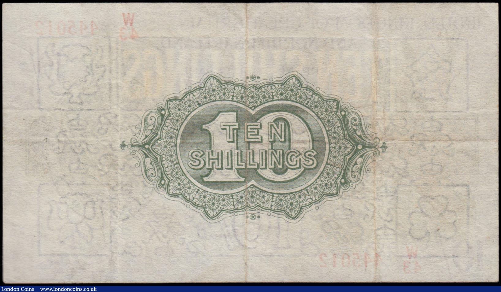 London Coins : A170 : Lot 30 : Ten Shillings Fisher Third issue T33 No. Omitted Northern Ireland in title issue 1927 LAST series pr...