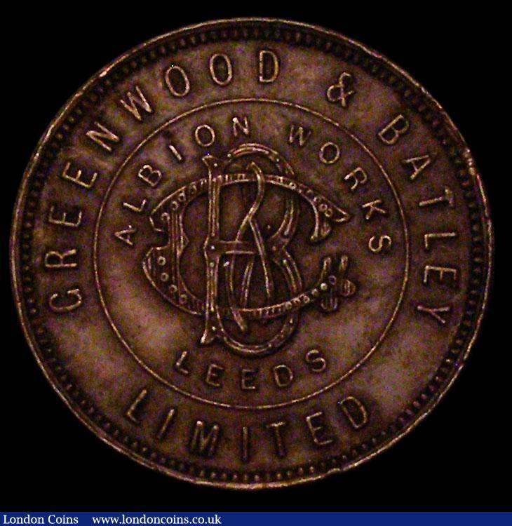 London Coins : A170 : Lot 320 : India, Bombay Duncan, Stratton, & Co. Half Rupee Trial strike Coin. undated (1905) NEF and scarc...