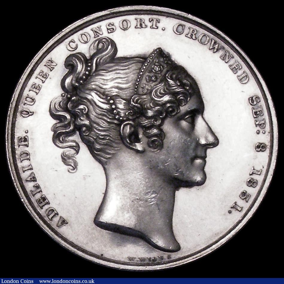 London Coins : A170 : Lot 363 : Coronation of William IV 1831 33mm diameter in silver by W.Wyon Eimer 1251 The official Royal Mint i...