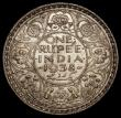 London Coins : A170 : Lot 1058 : India One Rupee 1938 Bombay Mint, with dot KM#555 NEF with some contact marks