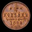London Coins : A170 : Lot 1169 : Russia Quarter Kopek 1899 Y#47.1 A/UNC with traces of lustre