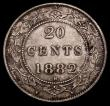 London Coins : A170 : Lot 949 : Canada - Newfoundland 20 Cents 1882H KM#4 About VF