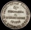 London Coins : A170 : Lot 956 : Chile Peso 1925 So Republic Proclamation, 34mm diameter in silver, Santiago Mint, Obverse Plumed arm...