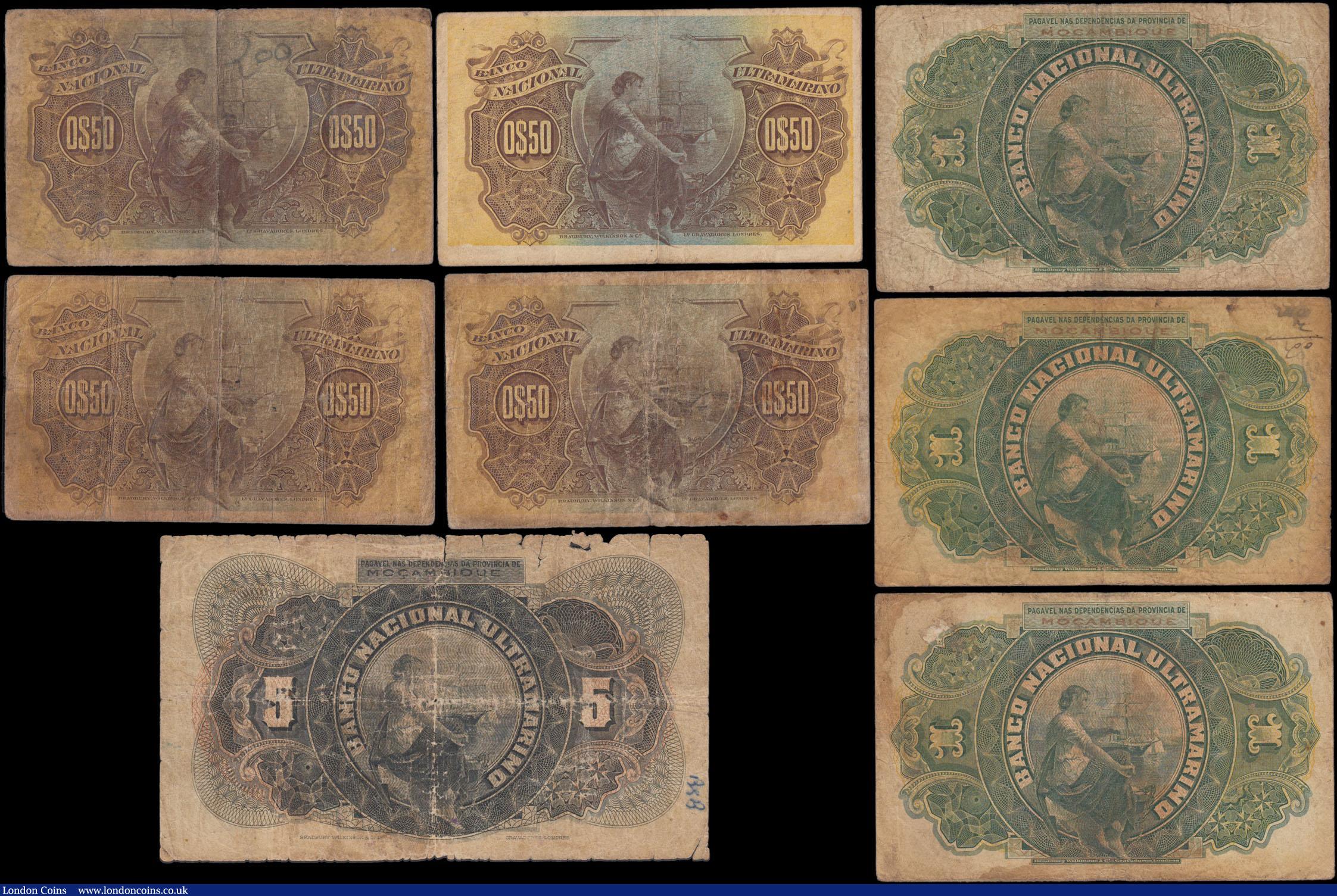 London Coins : A171 : Lot 197 : Mozambique early pre 1950's issues (8) mostly in the mid grade VF including VG-Fine and rarely ...