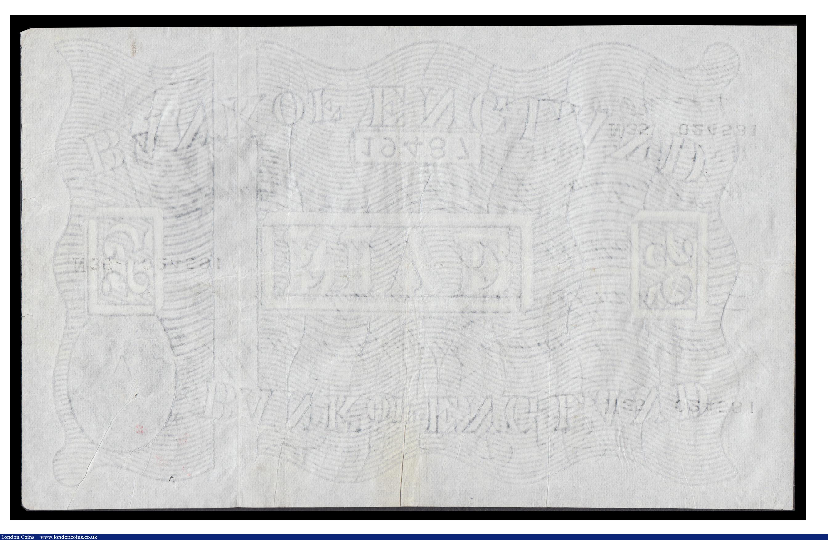 London Coins : A171 : Lot 50 : Five pounds Beale B270 13 May 1949 Serial No. N35 024581 VF with some faint brown stains with two pi...
