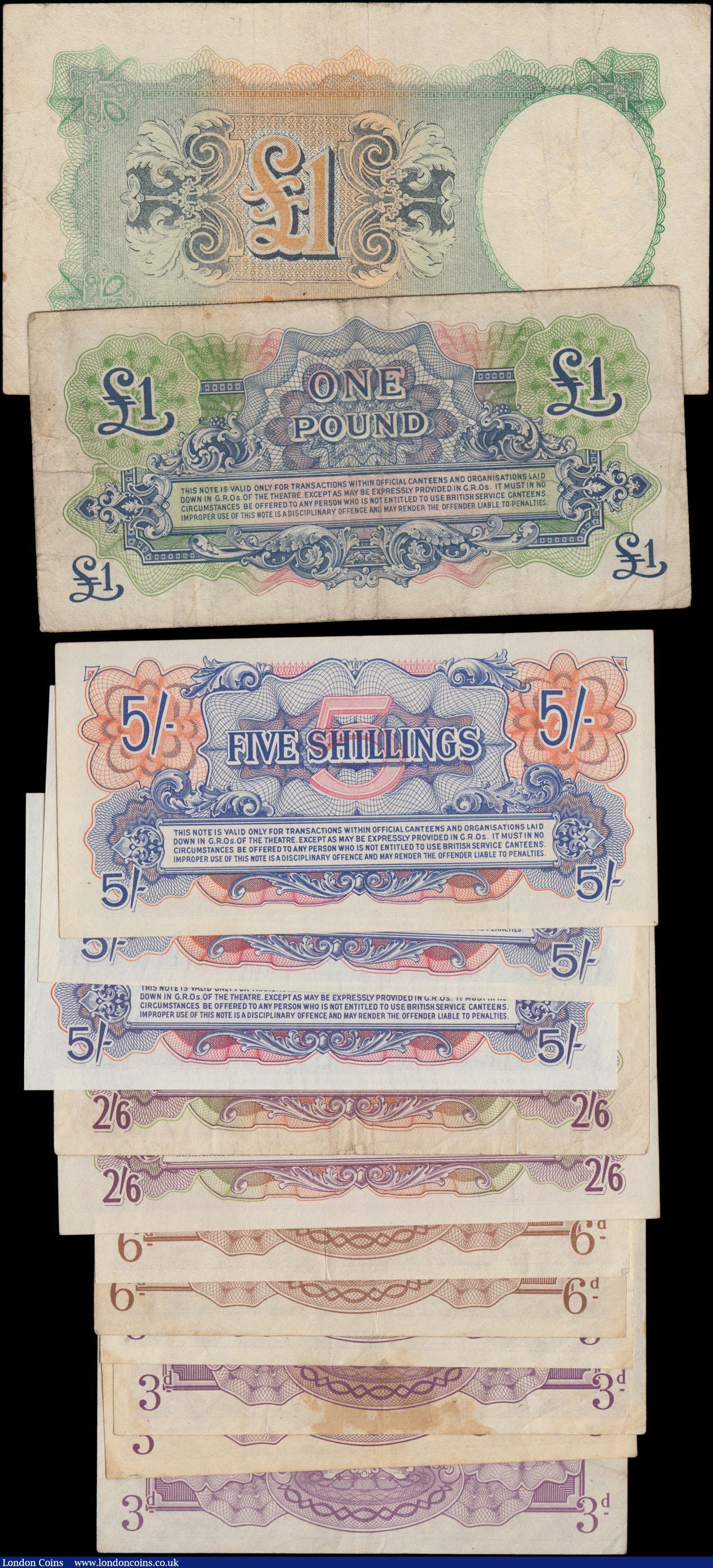 London Coins : A171 : Lot 72 : British Armed Forces & Military Authority (13) in various grades VF-GVF to UNC comprising B.M.A ...