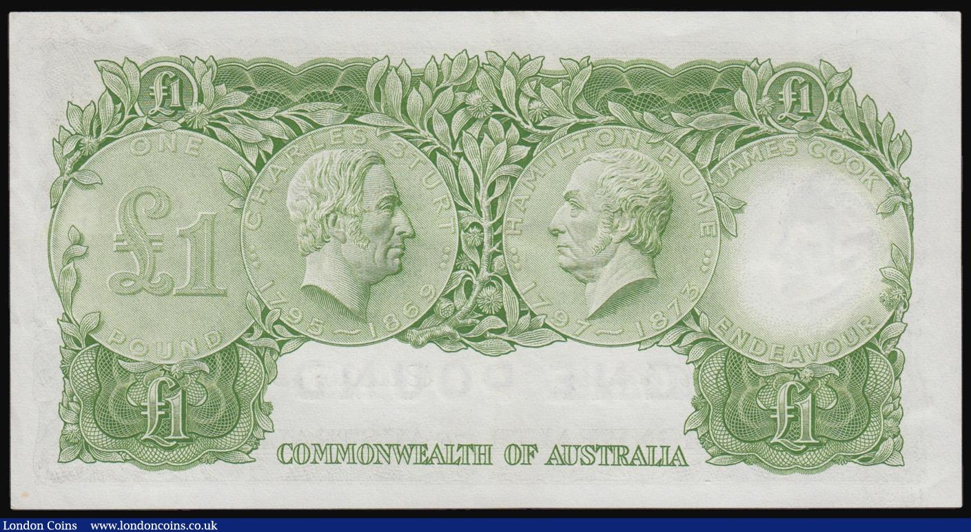 London Coins : A171 : Lot 83 : Australia One Pound 1961-65 Pick 34 EF